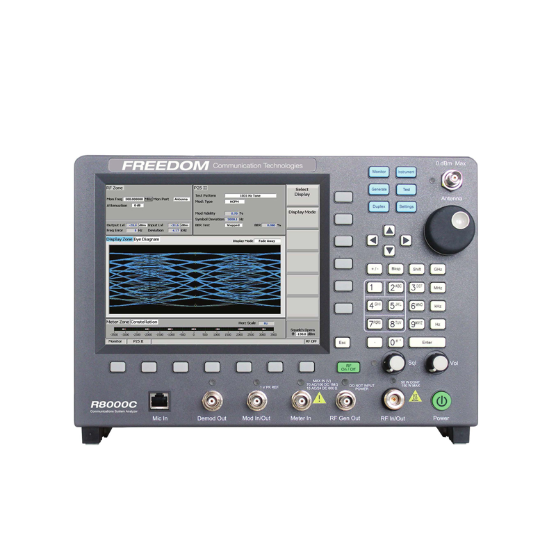 R8100与R8000C无线电综合测试仪进行数字无线电设备的测试和分析